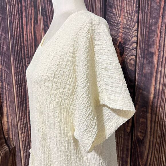 Free People NWT Small Women's White Marni Tiered Tunic Blouse Top - Picture 10 of 11